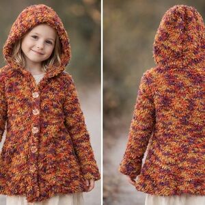 Mimi & Maggie Multicolor Textured Kids Coat